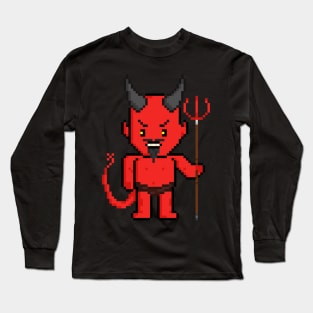 Pixel Monster Devil Long Sleeve T-Shirt